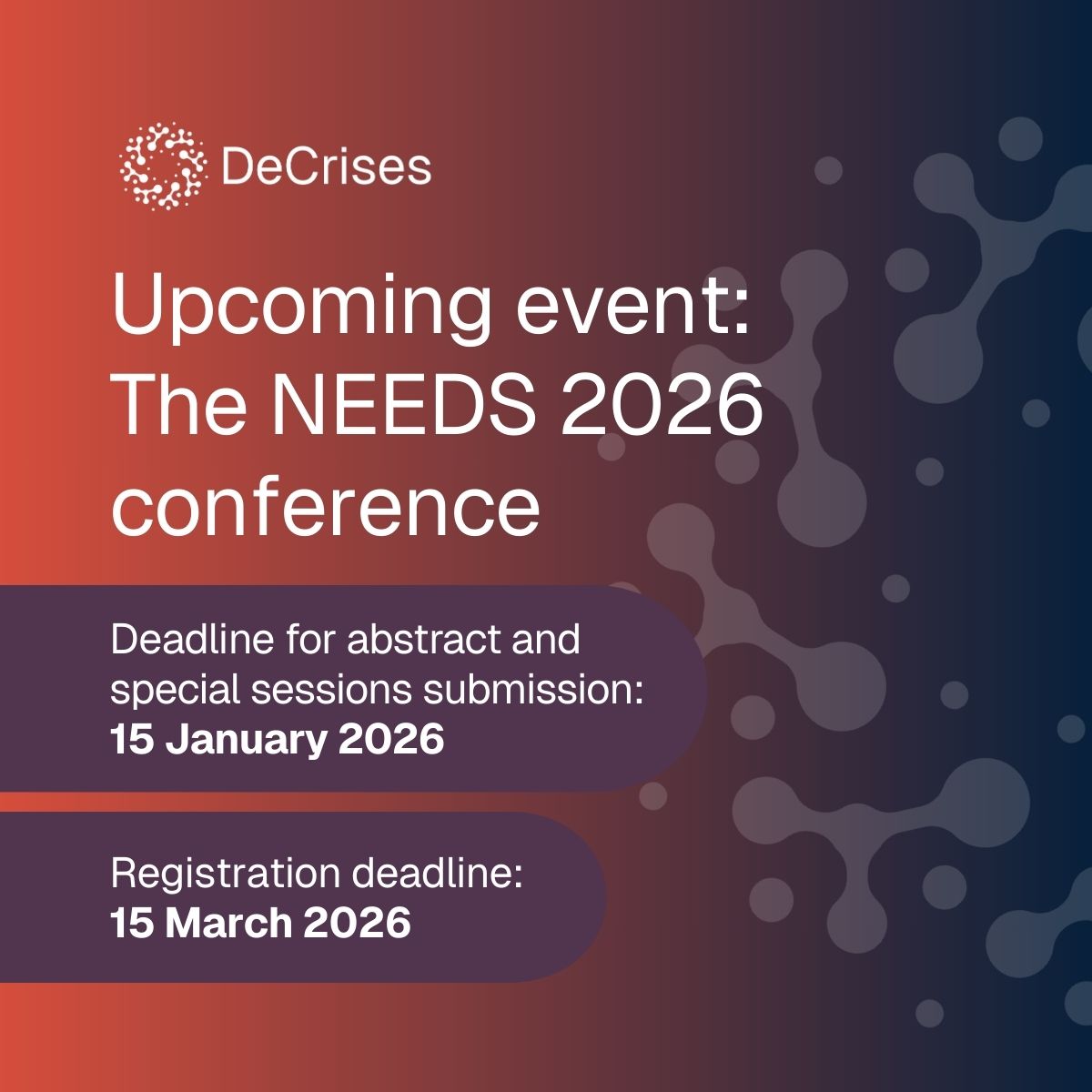Featured image for article: The upcoming NEEDS 2026 conference - keynote speakers and deadlines