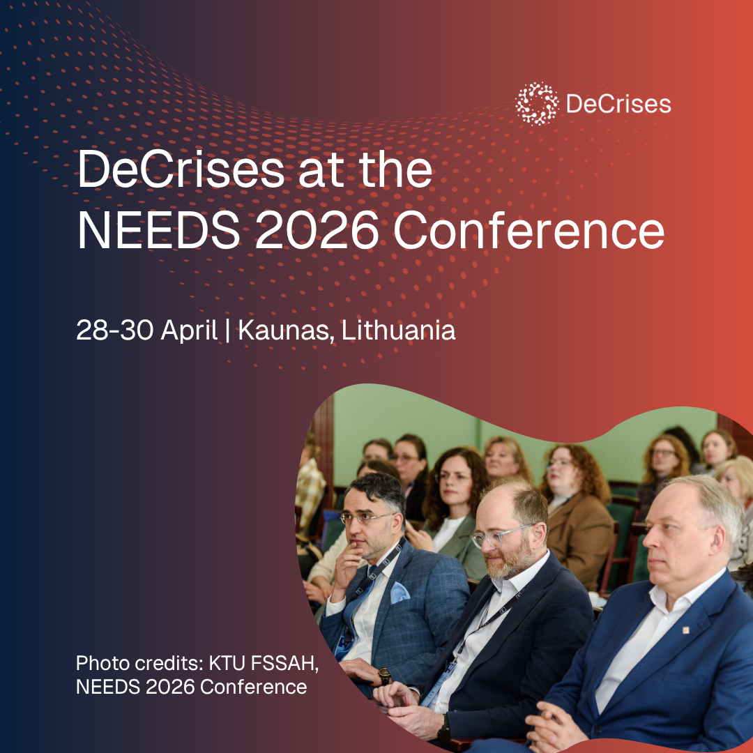 Featured image for article: "Societal Resilience in Times of Cascading Crises and Disasters": DeCrises at the NEEDS 2026 Conference
