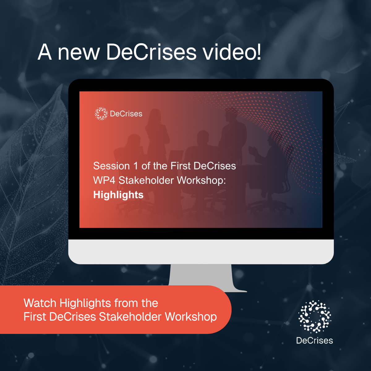 Featured image for article: A new project video highlights the first DeCrises WP4 stakeholder workshop